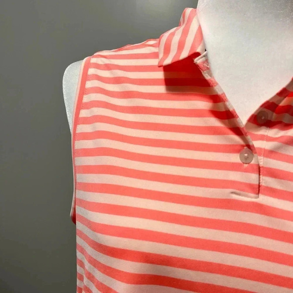 Nike Golf Dri Fit Striped Sleeveless Polo - Picture 11 of 11